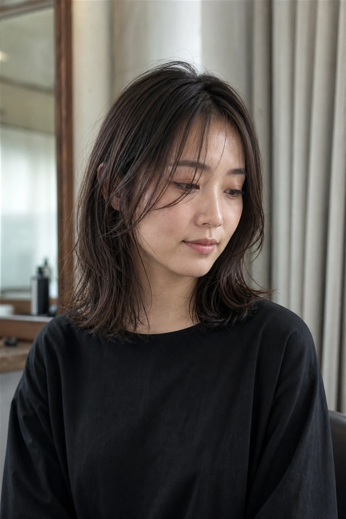 モデルのヘアスタイルイメージ